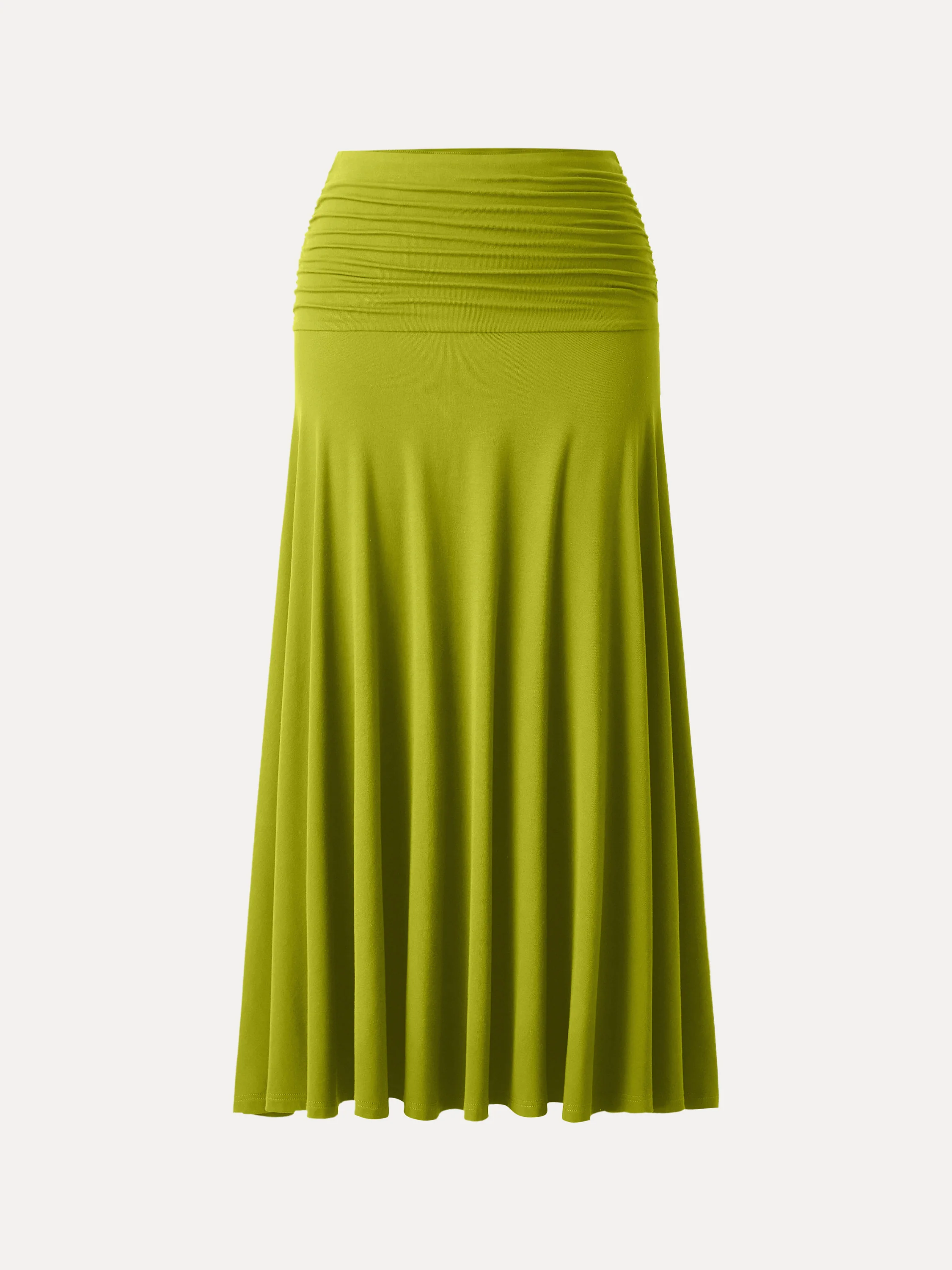 Ultrasoft Mid Rise A-line Ruched Maxi Skirt - Image 11