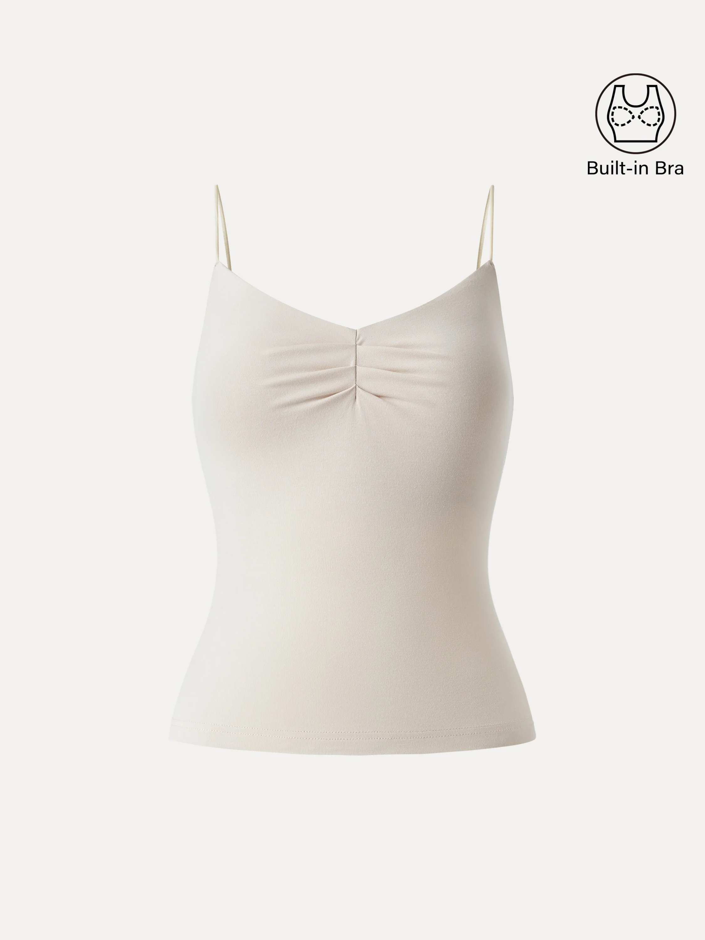 Ultrasoft Sweetheart Neck Front Tucked Spaghetti Brami - Image 3