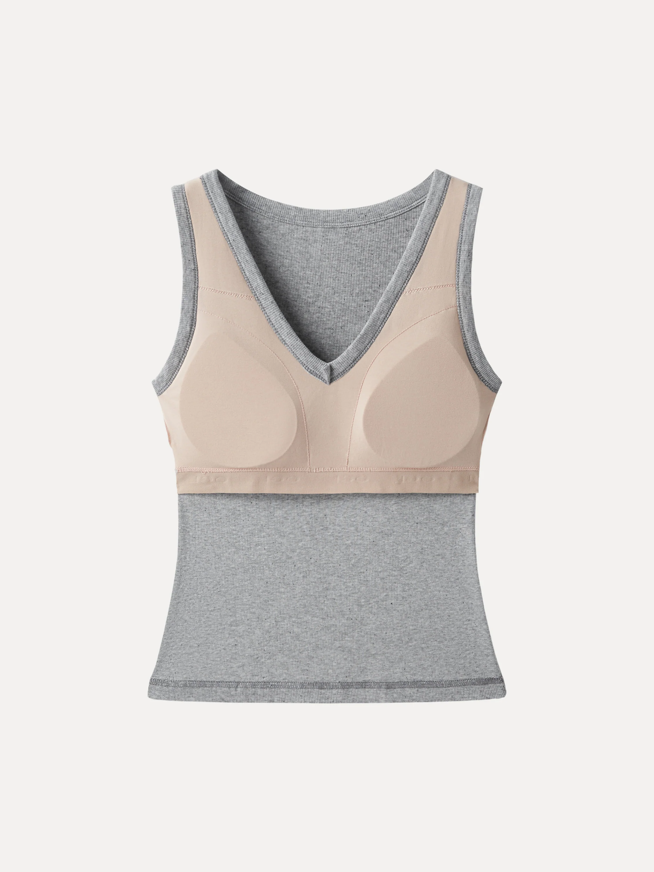 V-neck Cotton New Airy Bra Tank - Image 13