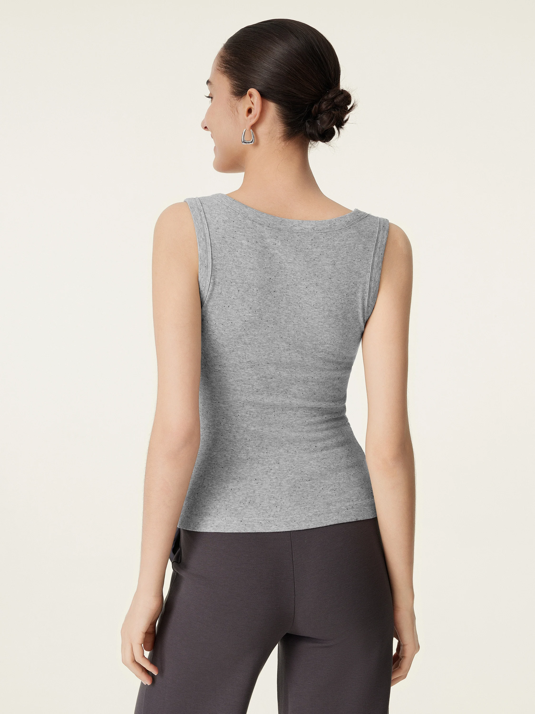 V-neck Cotton New Airy Bra Tank - Image 8