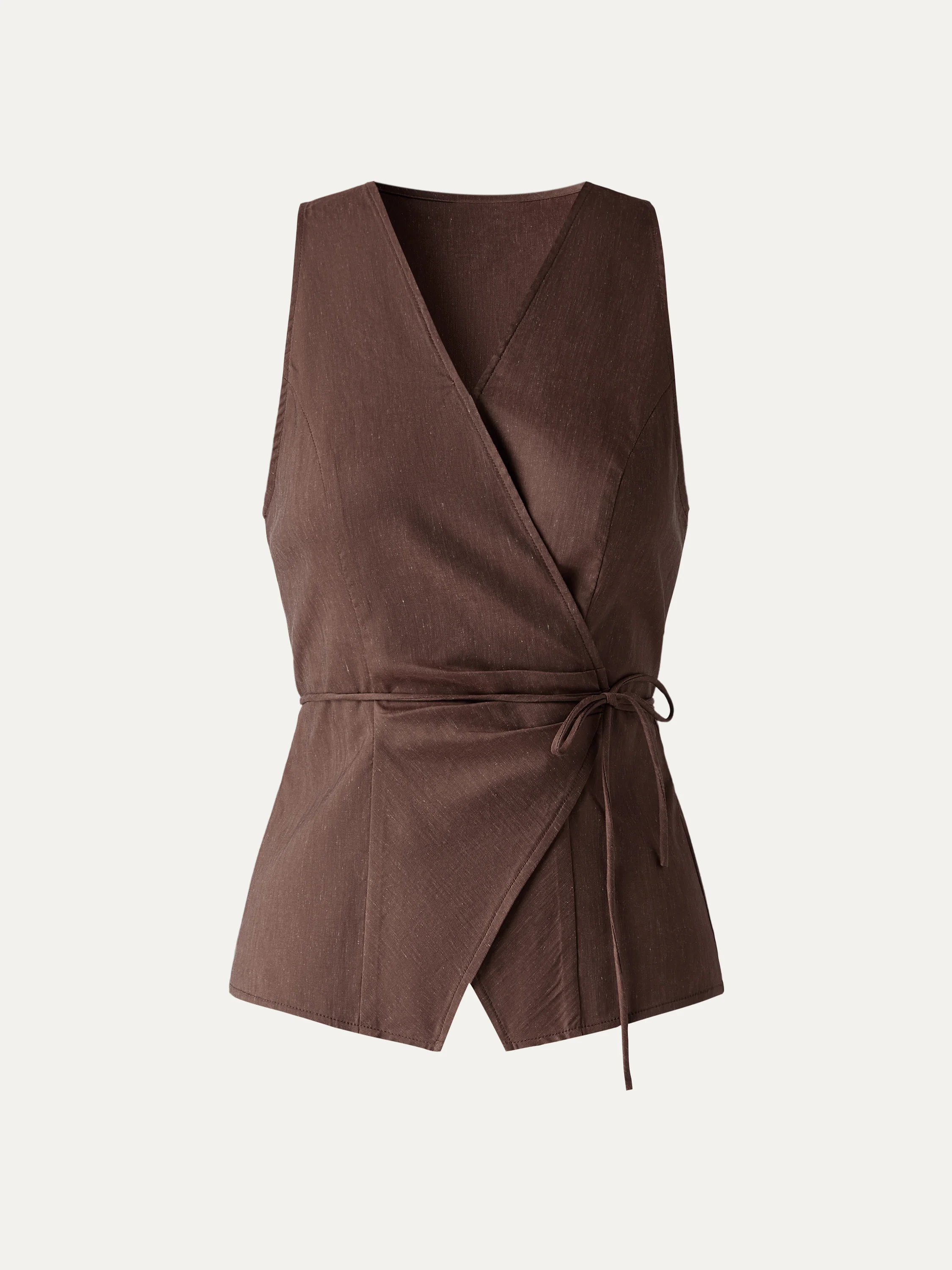 Wrap Top with Self-Tie - Image 12